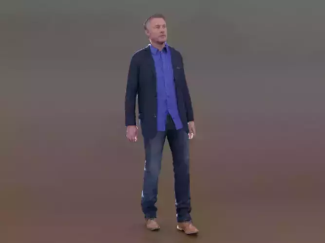 Carlos 20119-02 - Animated Man Talking Idle 3D model