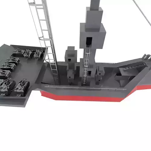 Destroyer ship  Free 3D model