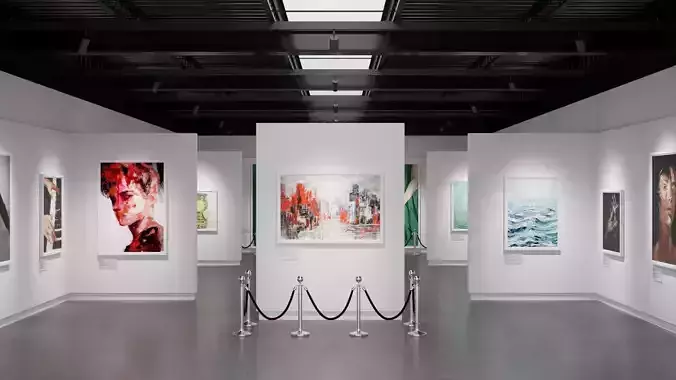 Art Gallery Contemporary 3D