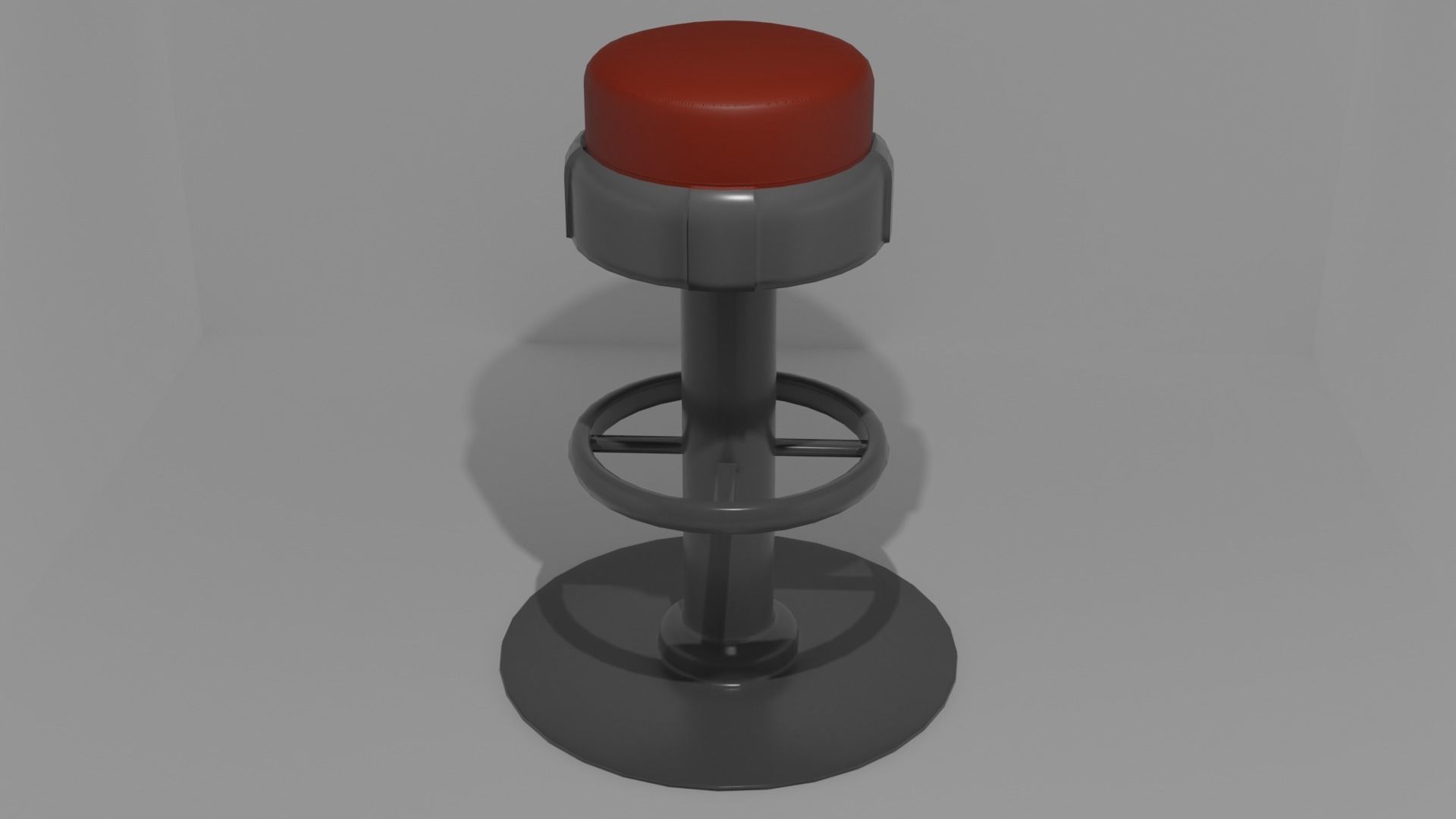 Bar stool 3D model_2