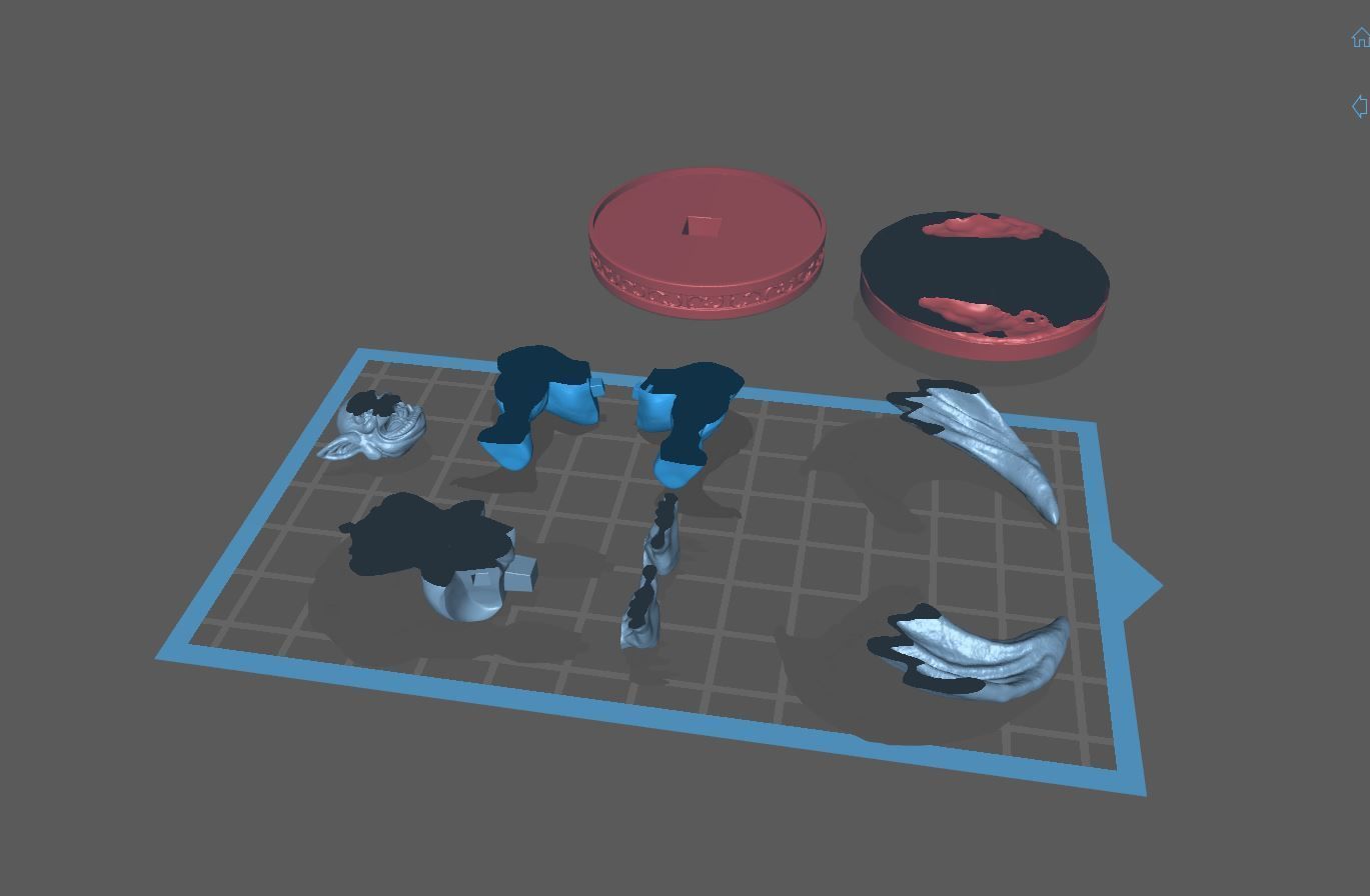 Gargoyle statue of 3D print model_7