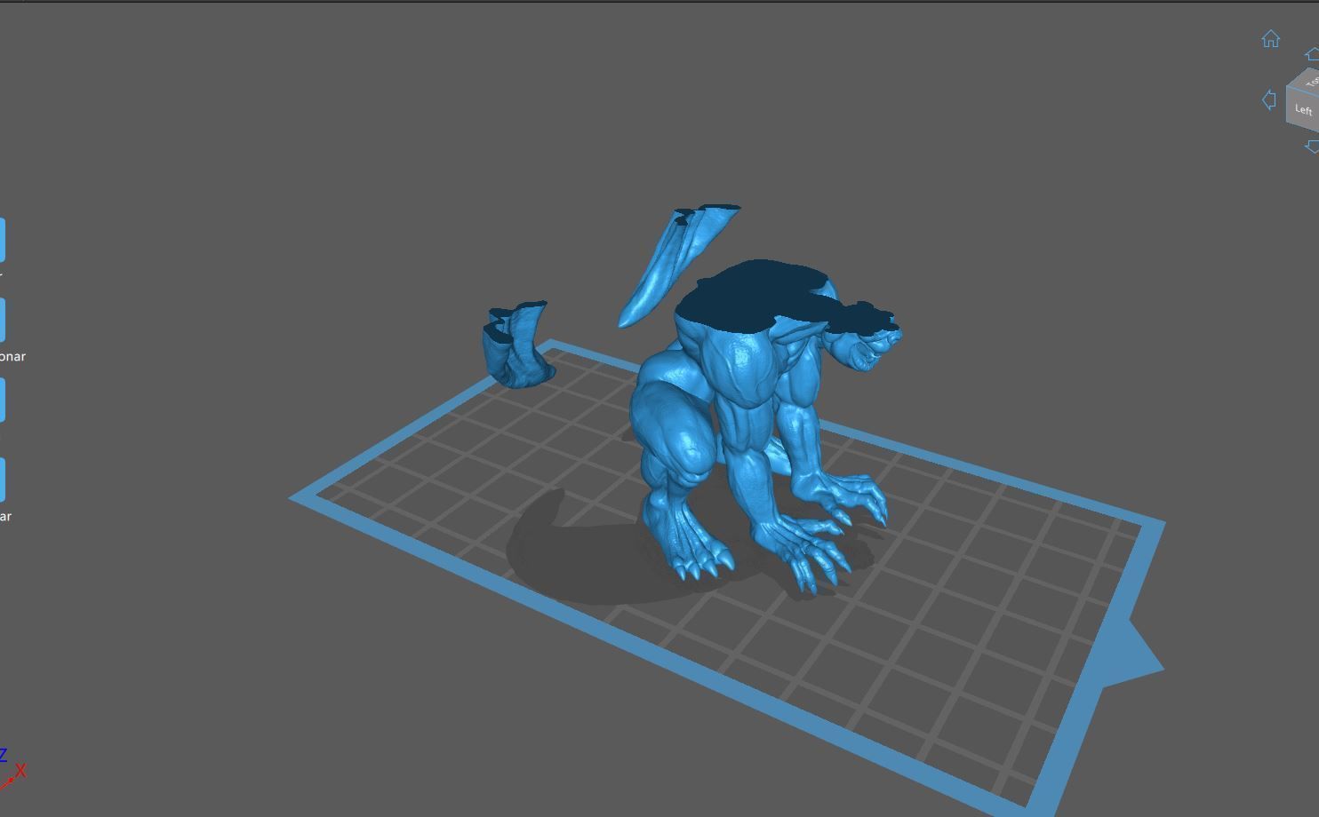 Gargoyle statue of 3D print model_9