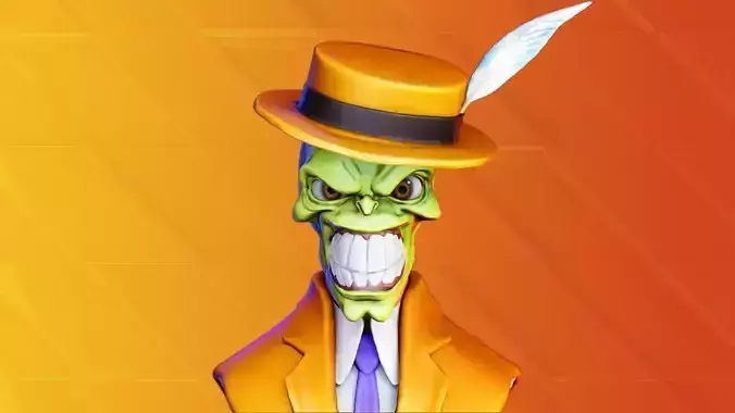 The Mask Jim Carrey Bust 3D print model