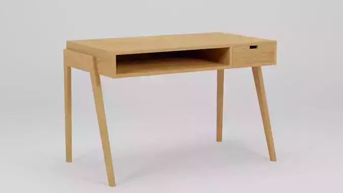 Zuo Linea Desk Walnut 117x66x76 Low-poly 3D model