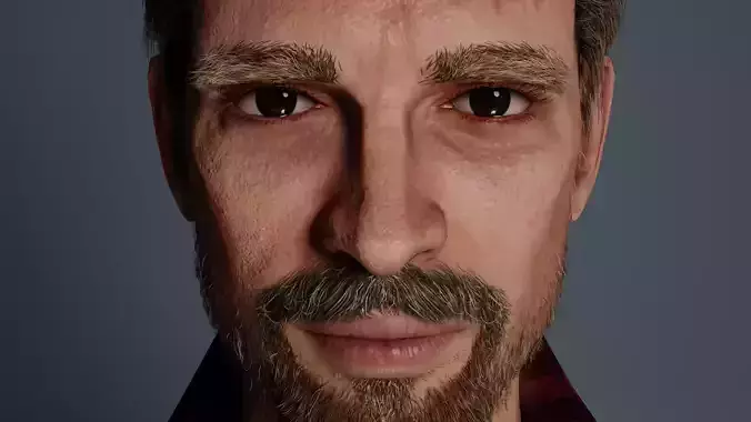 White Man Character Free 3D model