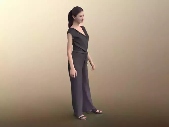 Francine 20023-01 - Animated Elegant Woman Idle 3D model