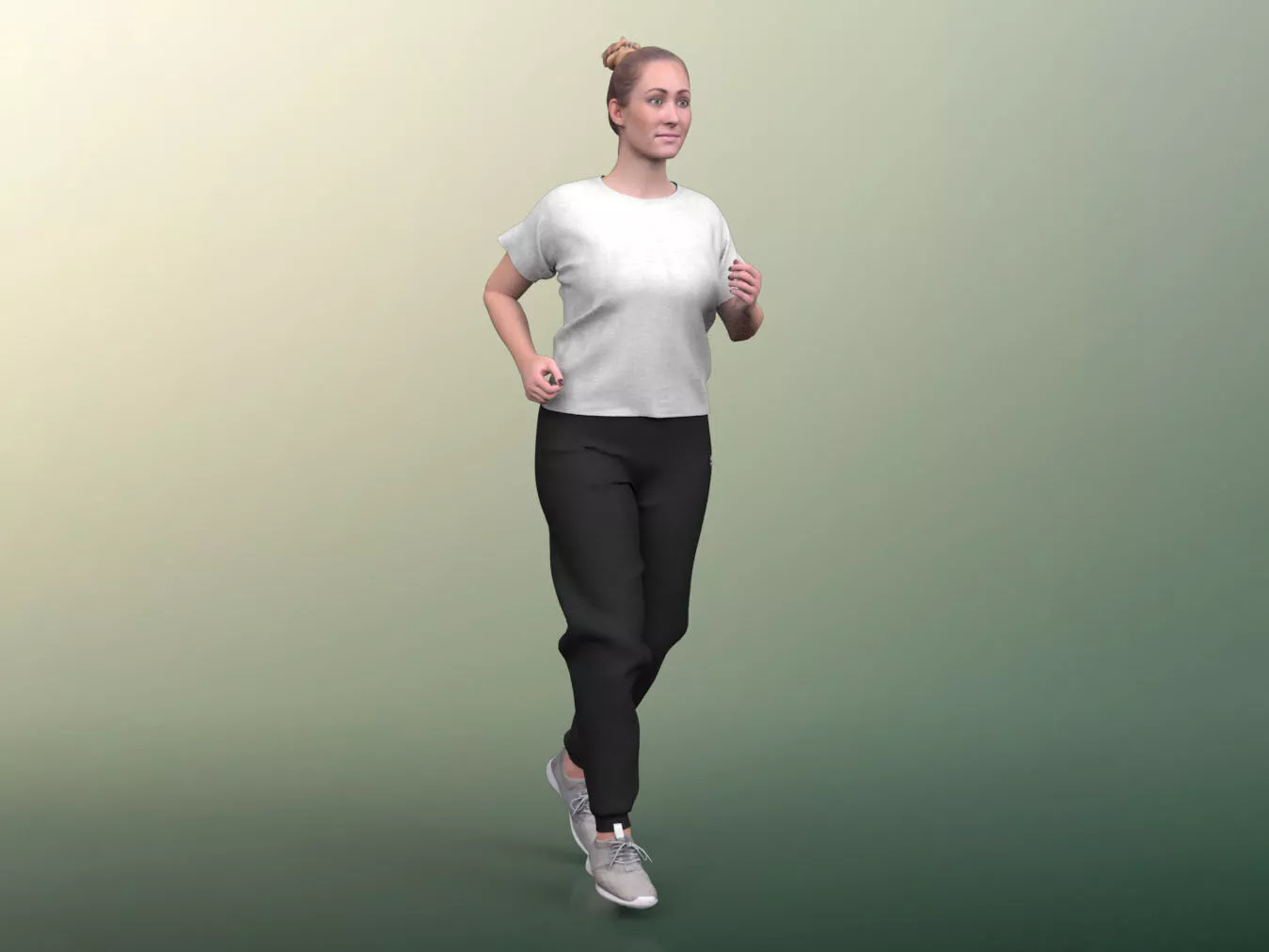 Rocio 20009-03 - Animated Athletic Woman Jogging 3D model