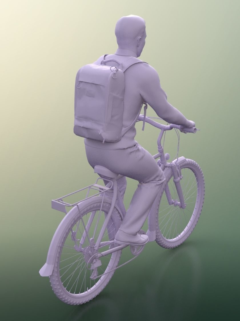 Robb 20006-06 - Animated Man Cycling 3D model_5