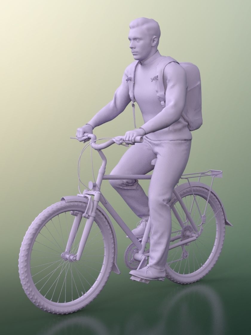 Robb 20006-06 - Animated Man Cycling 3D model_4