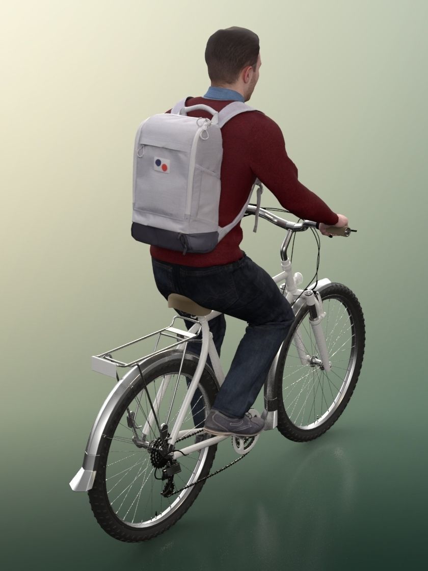 Robb 20006-06 - Animated Man Cycling 3D model_3