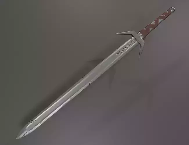 Sword Low poly lord of rings Low-poly 3D model Sword Low poly lord of rings Low-poly 3D model