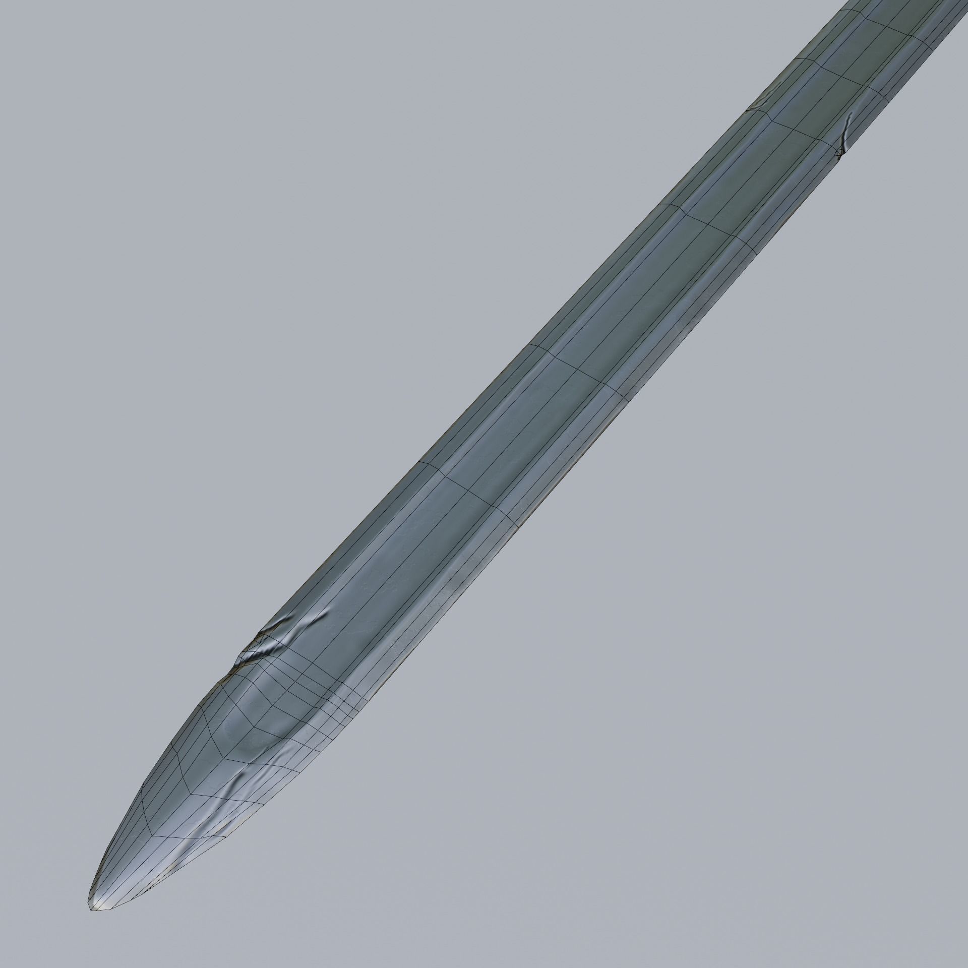 Sword Low poly lord of rings Low-poly 3D model_7