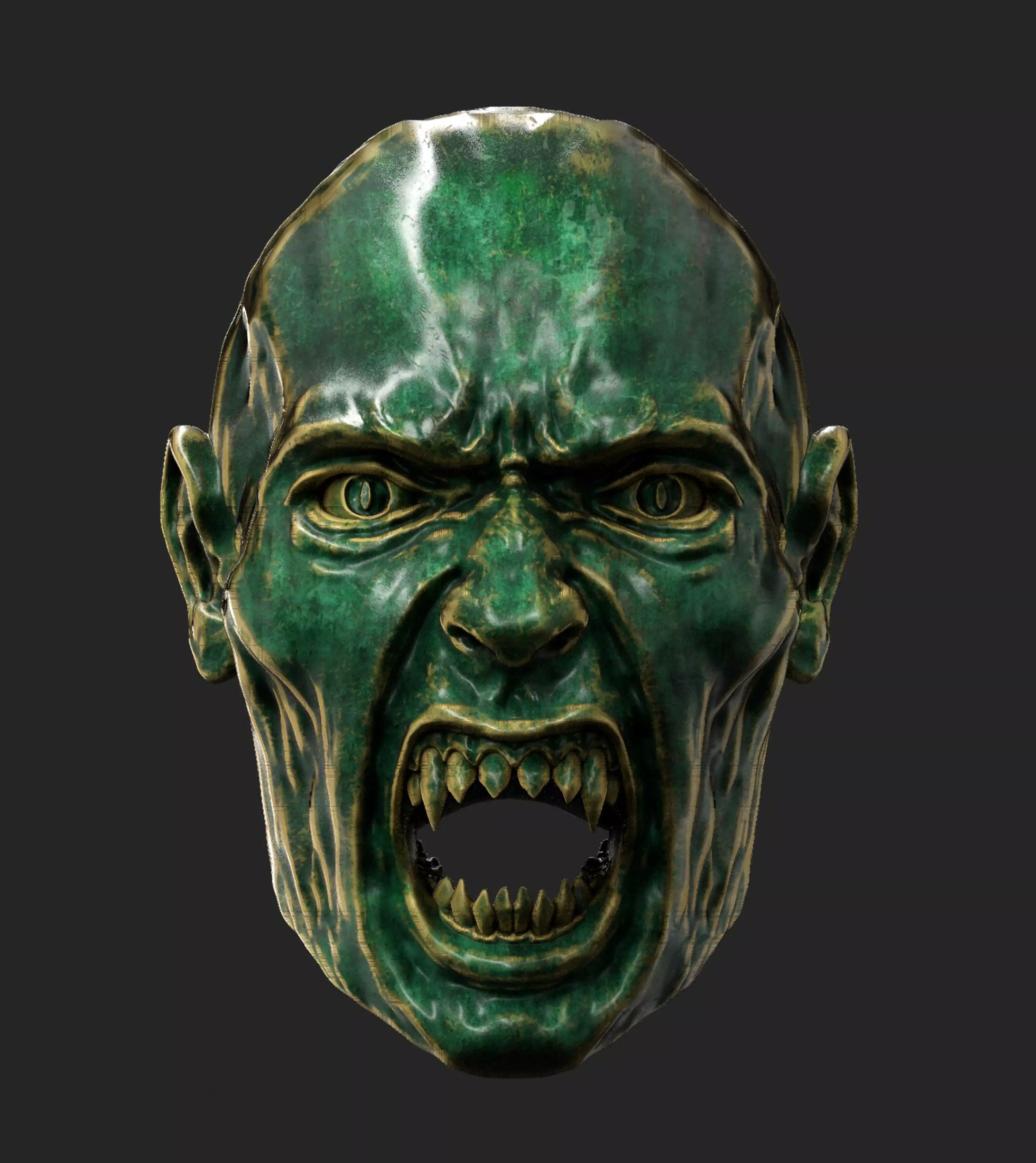 Vampire head 3D model_0