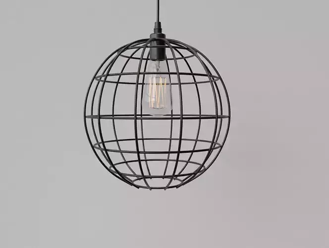 Cage Pendant Light 02