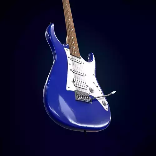 Electric guitar 3D model