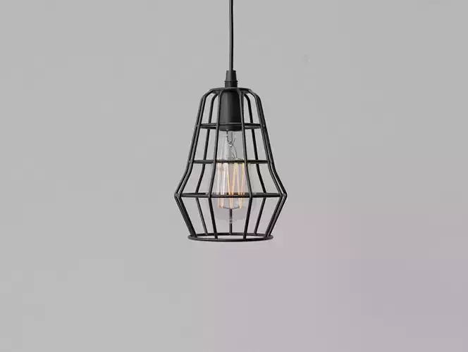 Cage Pendant Light 03 3D model