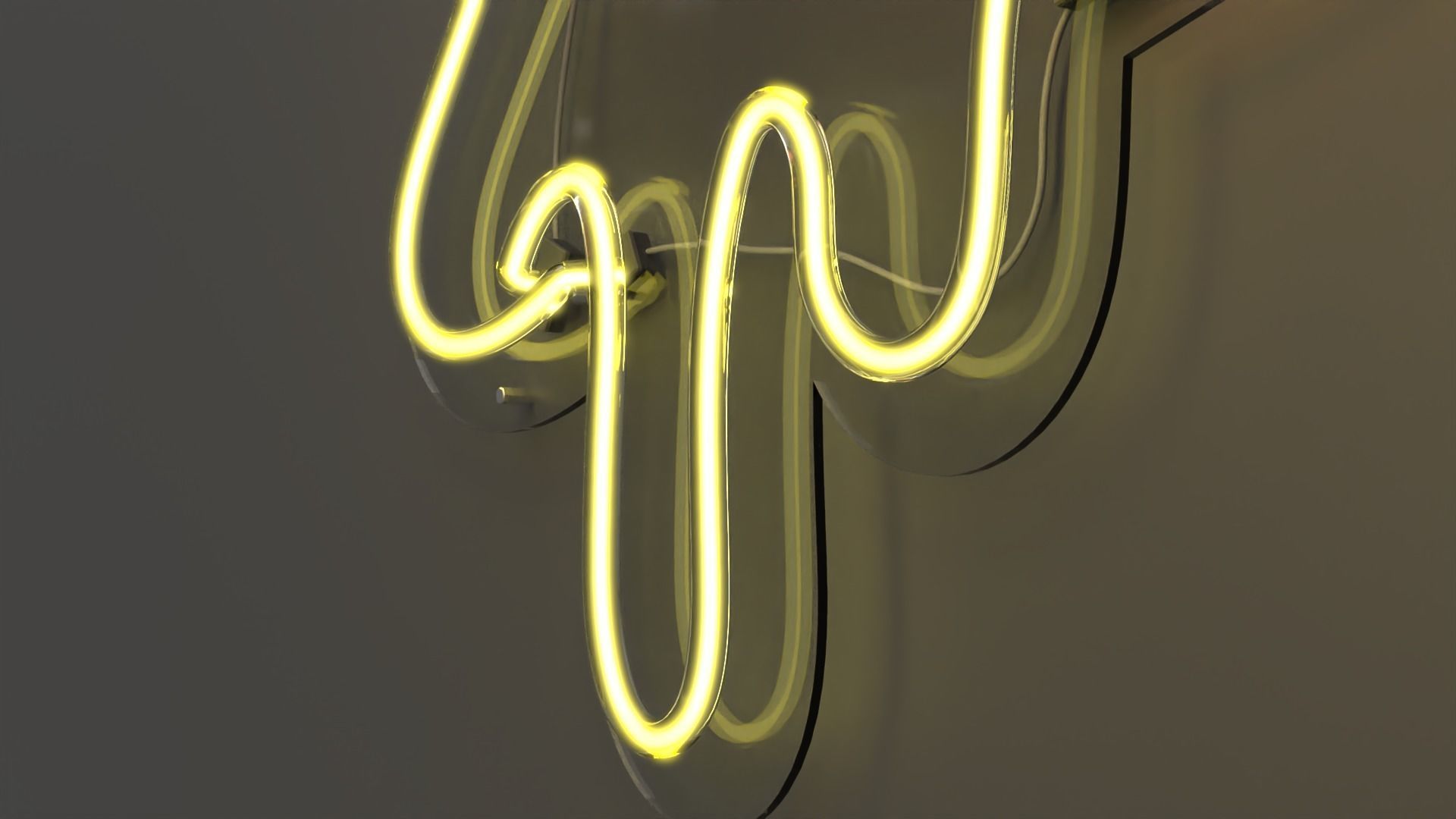 Pizza - Neon Sign 3D model_4