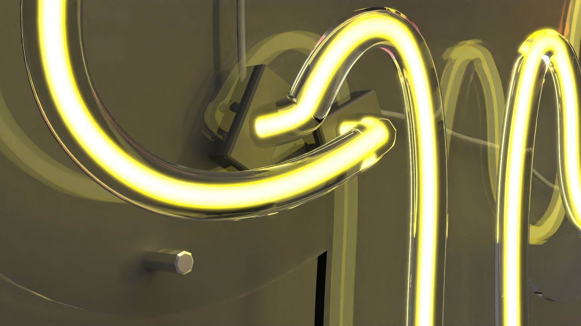 Pizza - Neon Sign 3D model_5