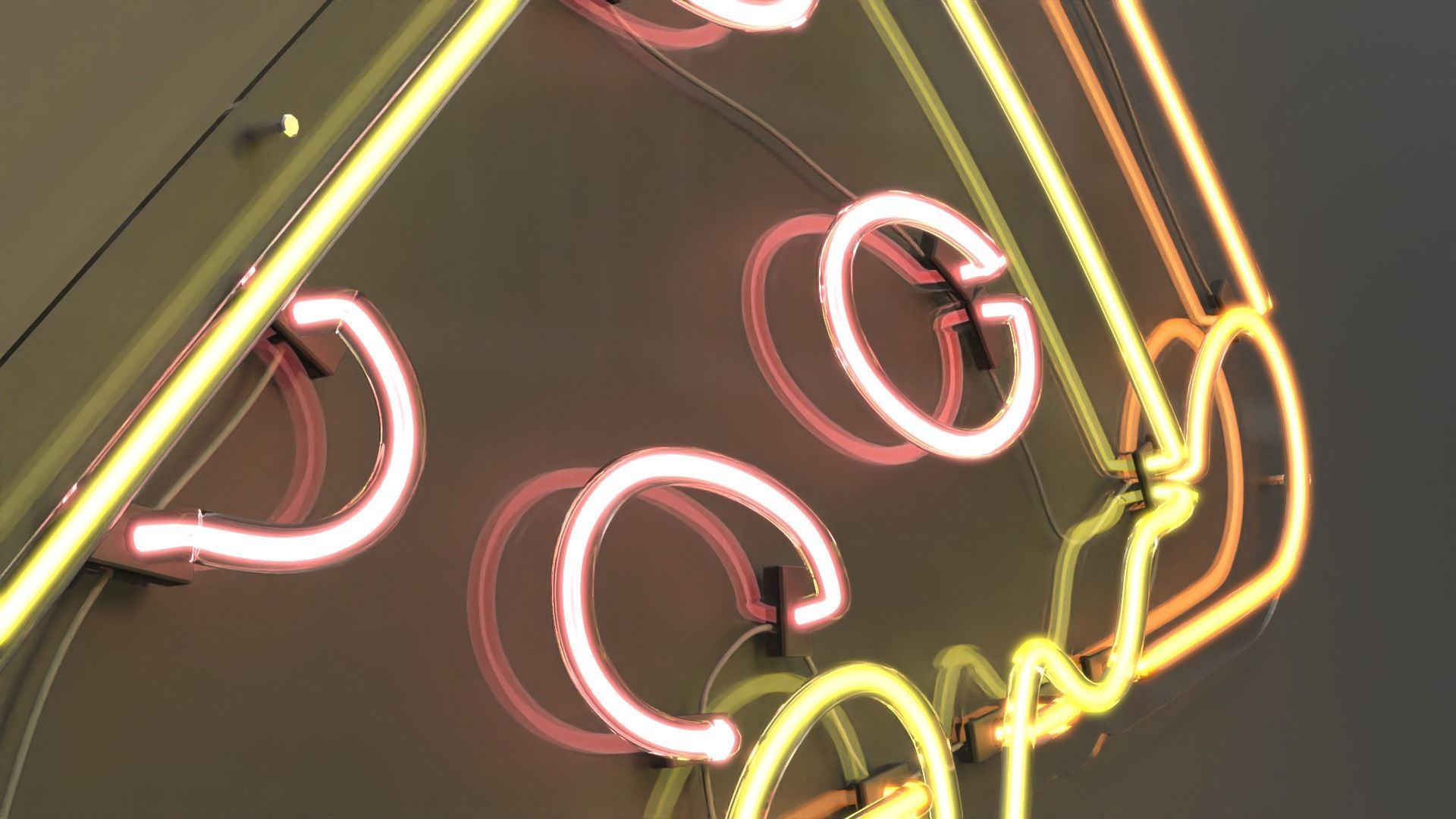 Pizza - Neon Sign 3D model_1