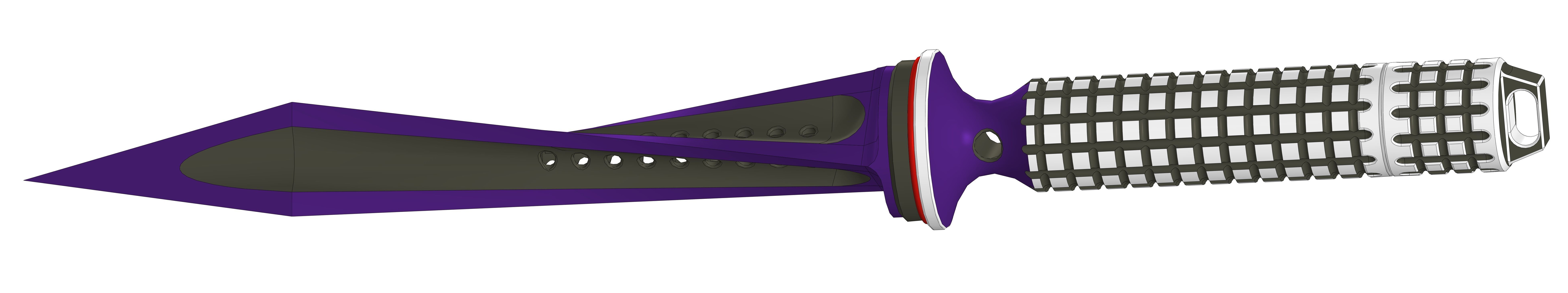 Jagdkommando dagger 3D print model_4