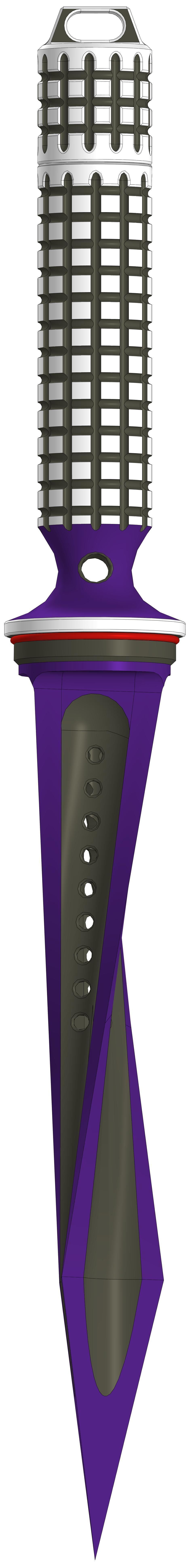 Jagdkommando dagger 3D print model_2