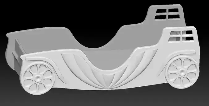 Bed-carriage for children or Furniture for Toys 3D print model