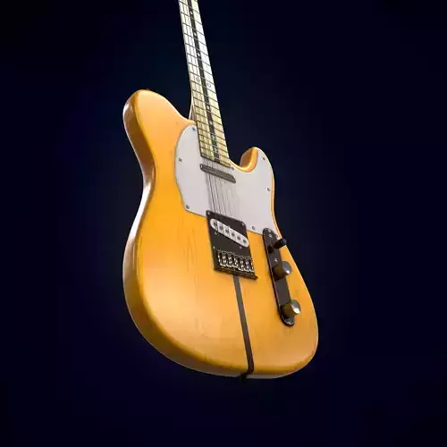 Electric guitar 3D model