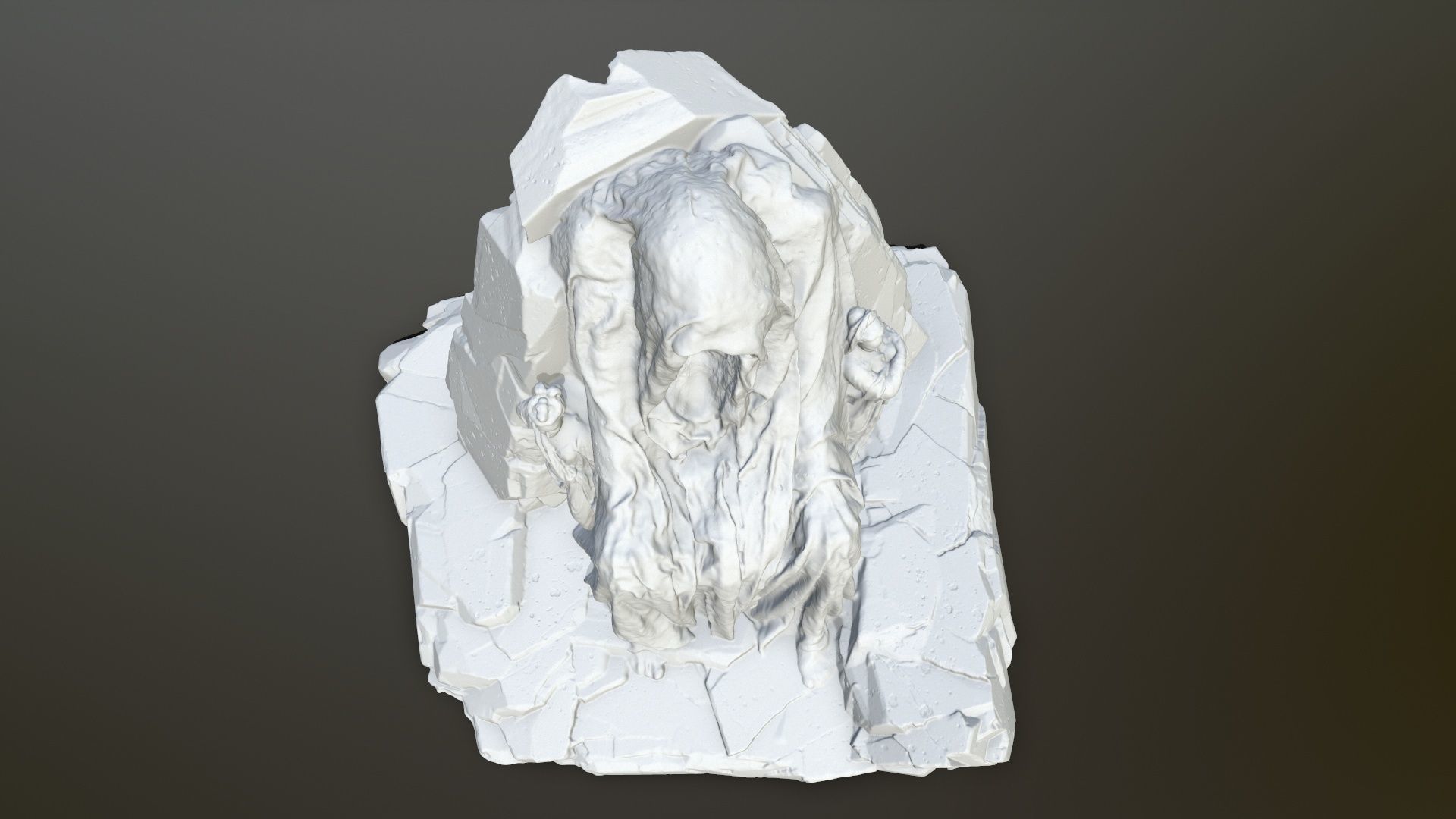 print statue gate 3D print model_13