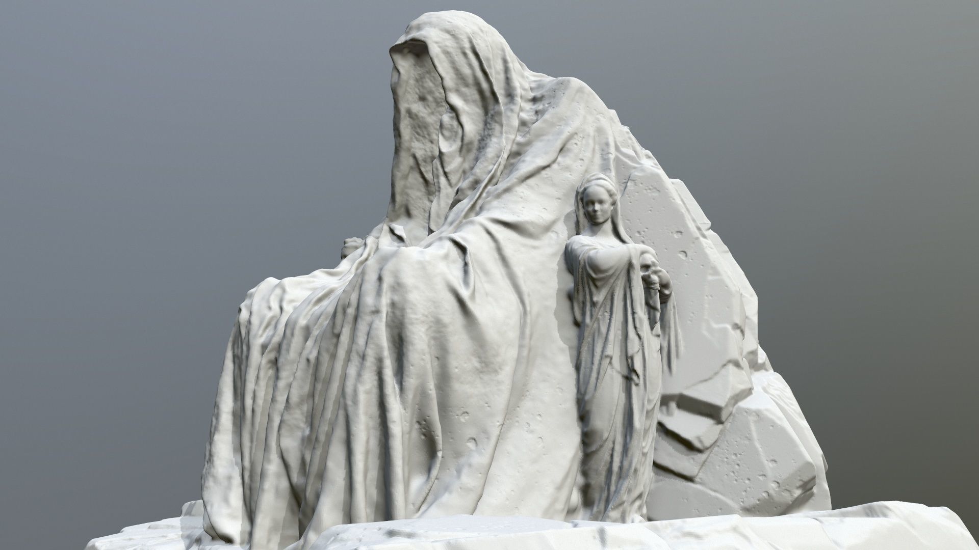 print statue gate 3D print model_1