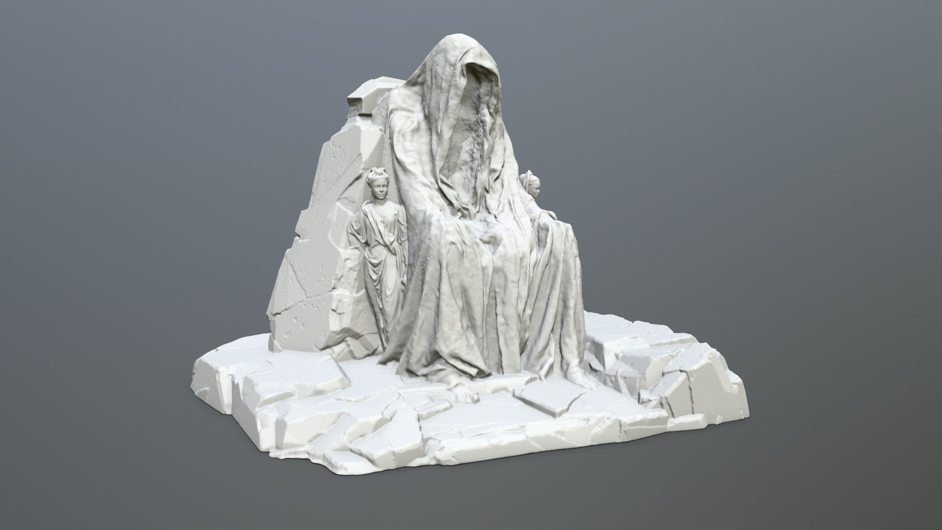 print statue gate 3D print model_3