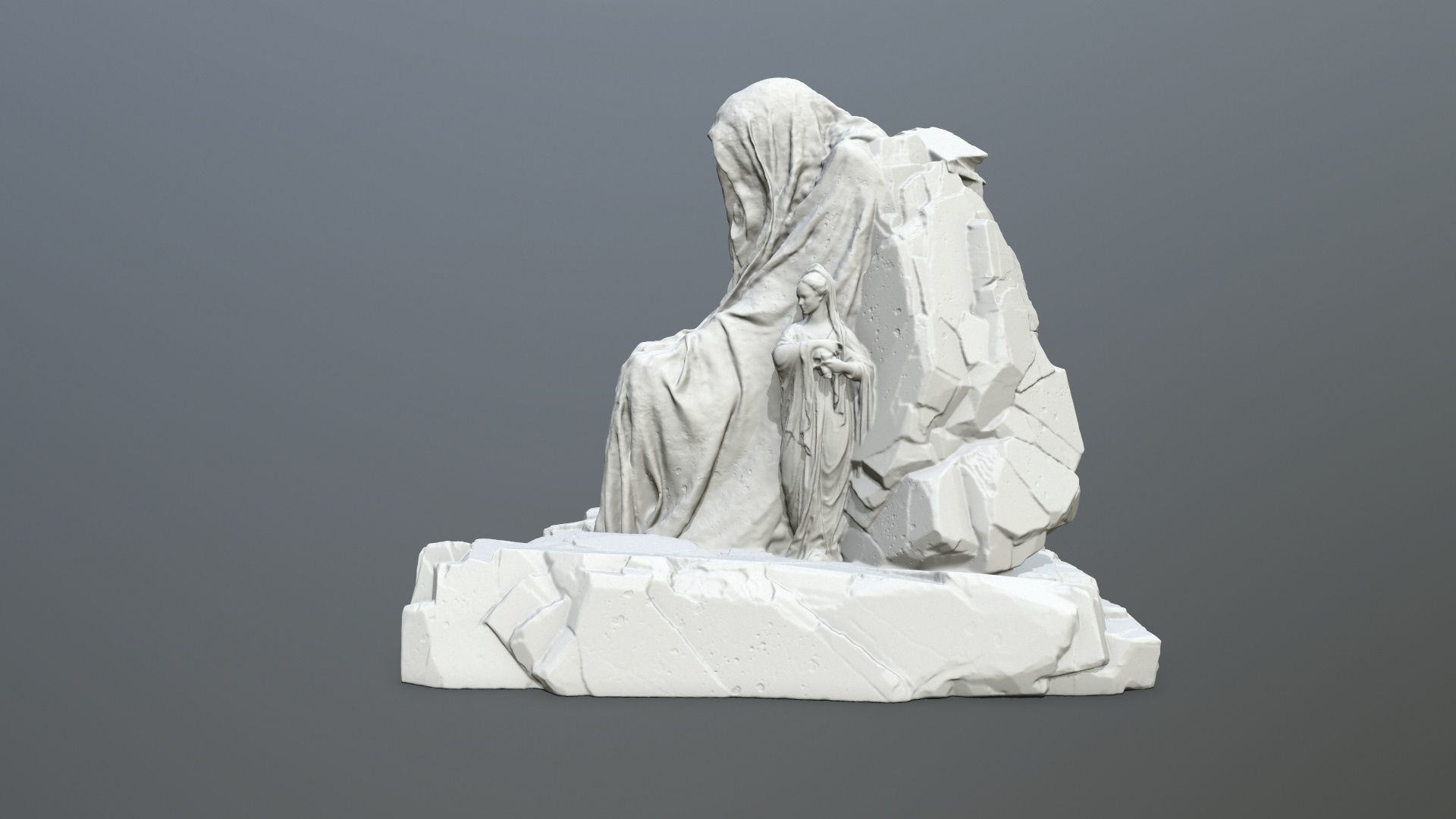 print statue gate 3D print model_10