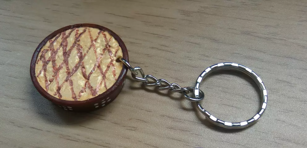 Sweet Rice Tradicional Portuguese Dessert Small Keychain 3D print model