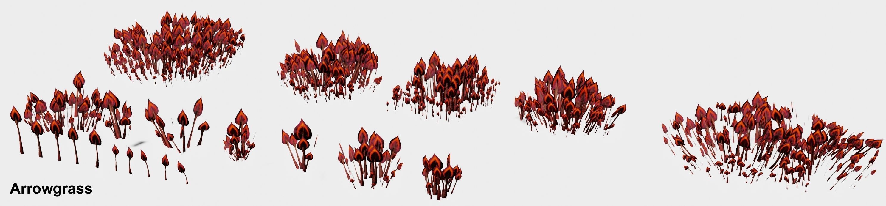 Glowing alien herbs 1 Low-poly 3D model_3