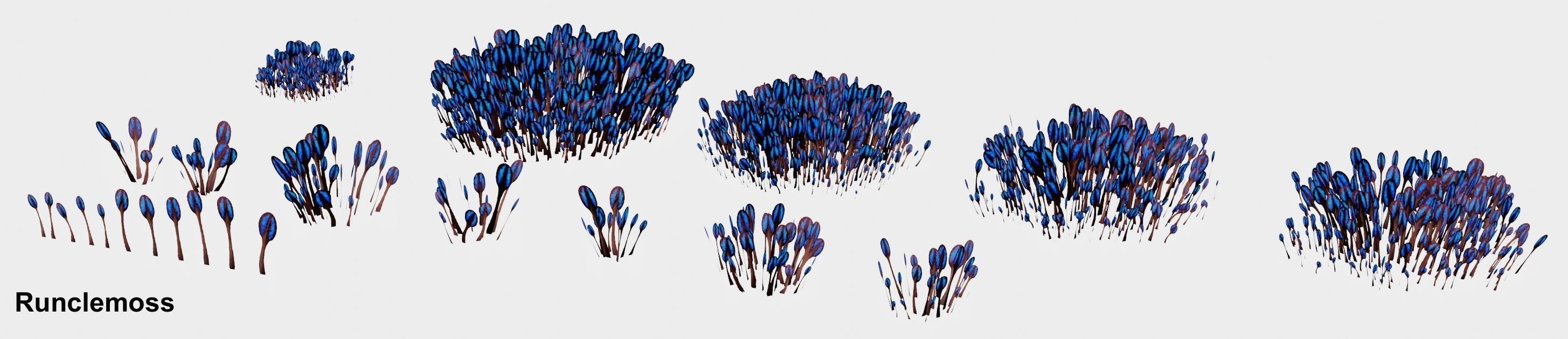 Glowing alien herbs 1 Low-poly 3D model_6