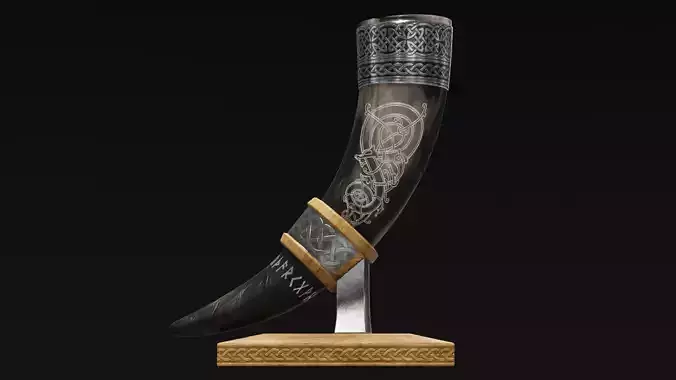 Drinking Horn Cup - Black