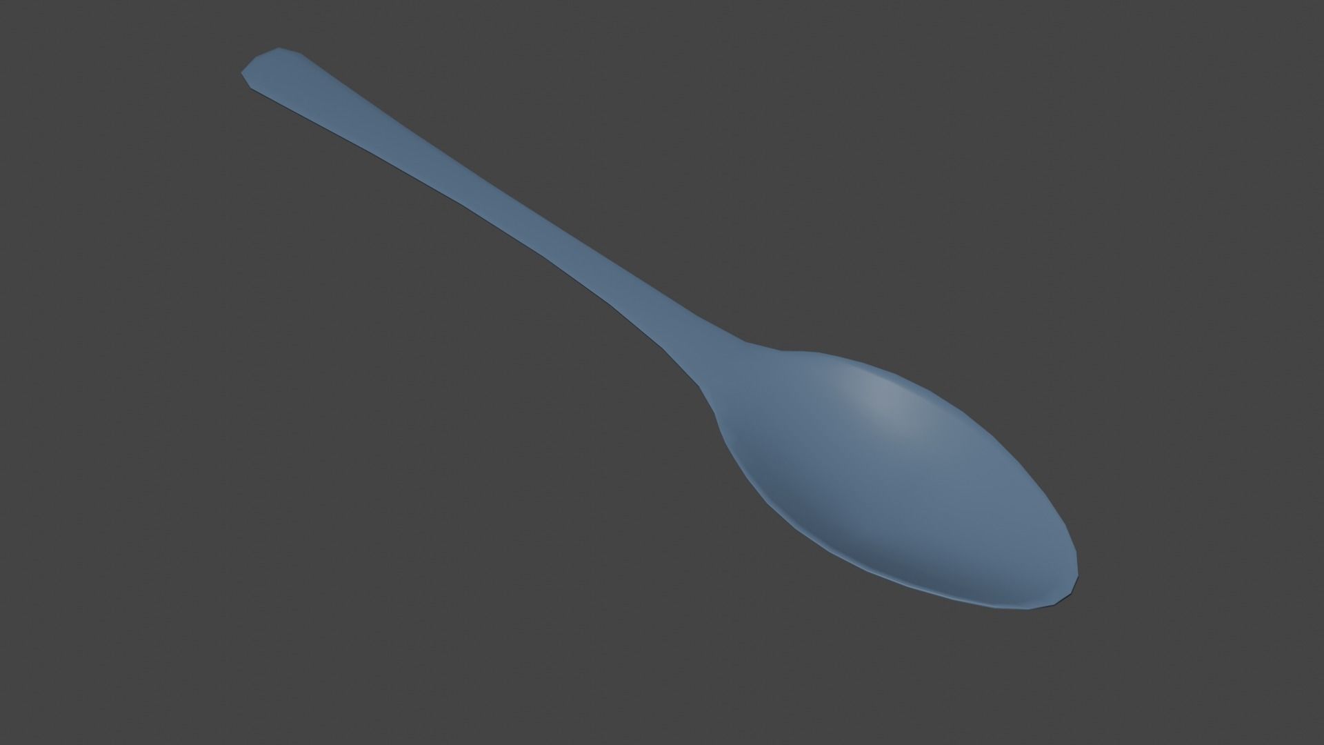 Spoon low poly Free low-poly 3D model_4