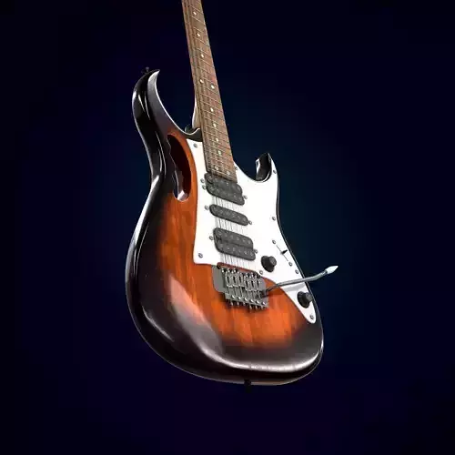 Electric guitar 3D model