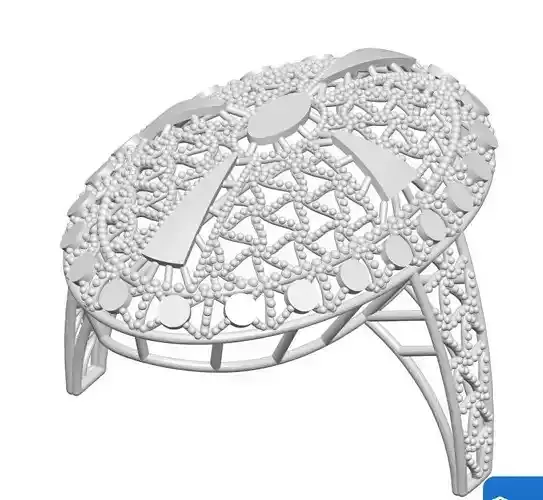 Ring 2 silver with ornate design