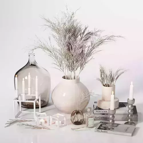 Neutral Decorative Set 04 3D model