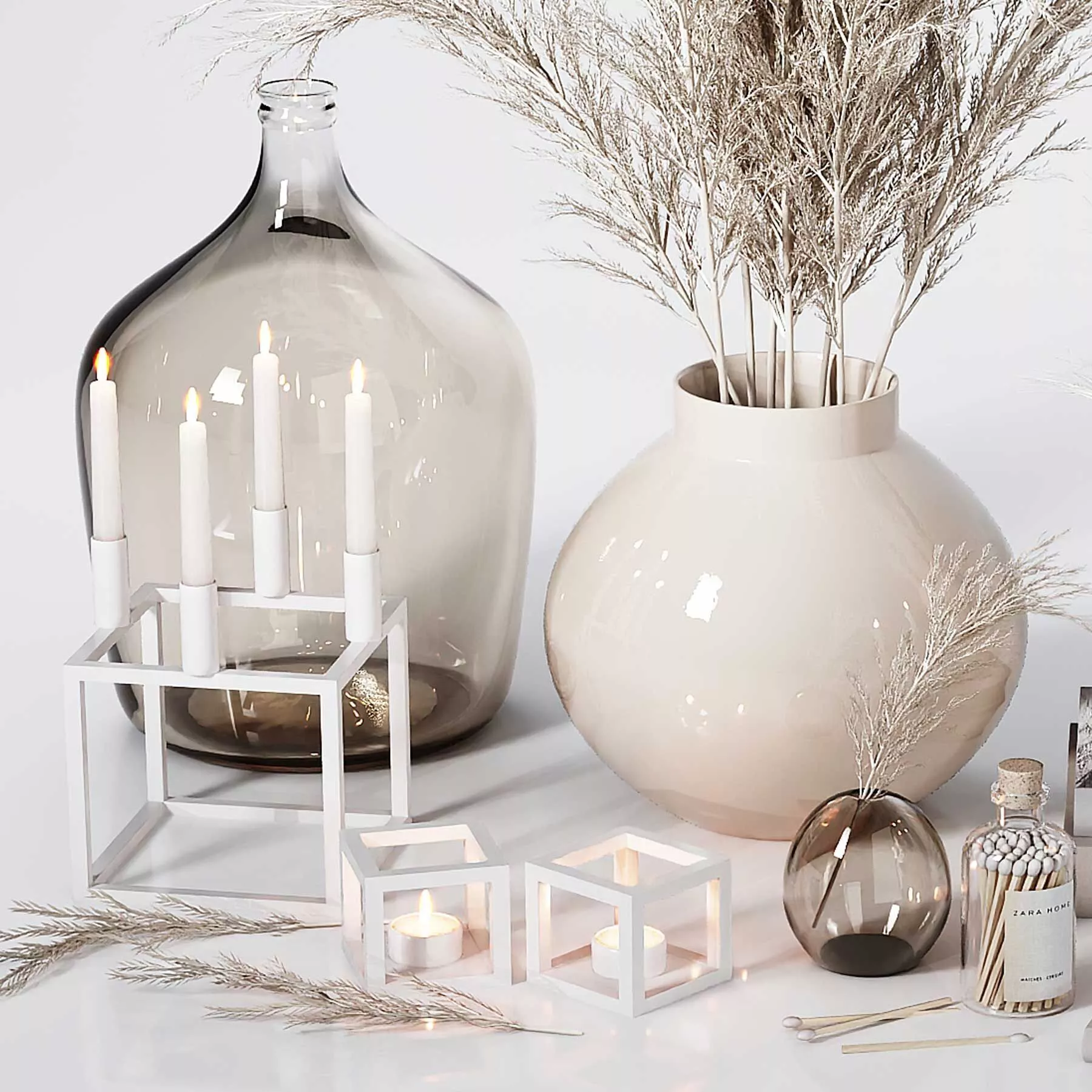 Neutral Decorative Set 04 3D model