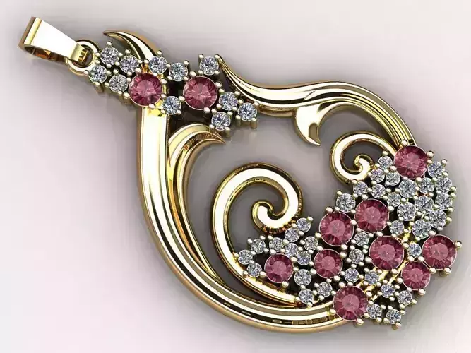 flora design pendant for women 