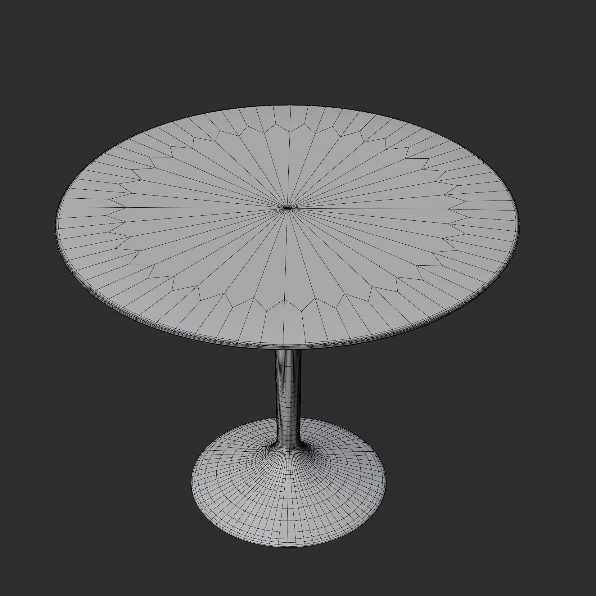 Wooden Table 3D model_6