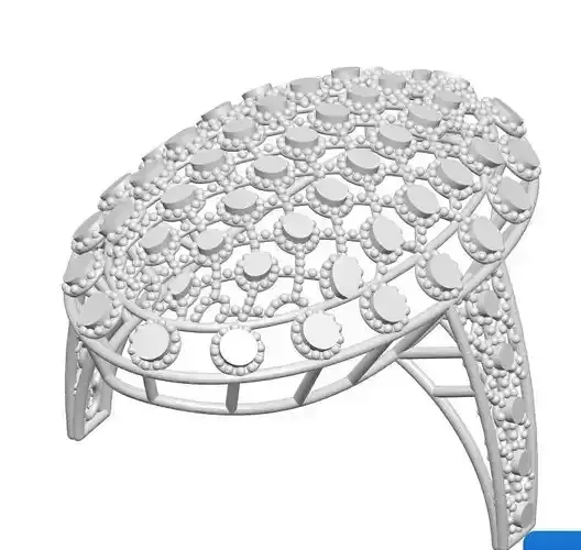 Ring 3 table with diamonds