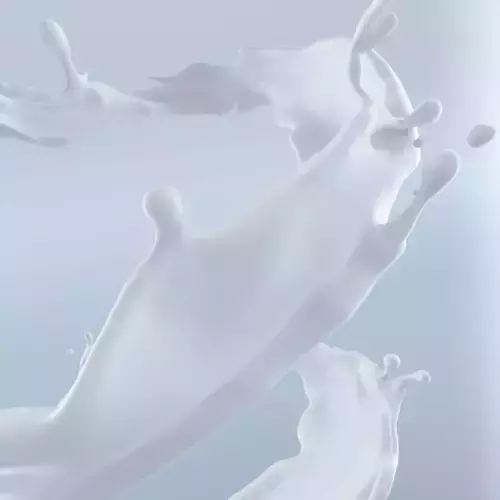 Liquid pouring into glass with  swirl splash 3D model 3D model