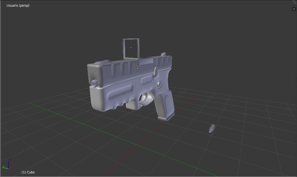 small caliber gun 3D model_1