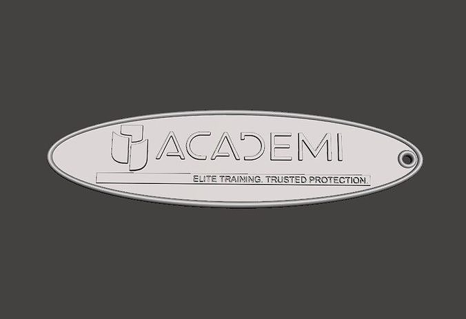 Academi Keyring Free 3D print model