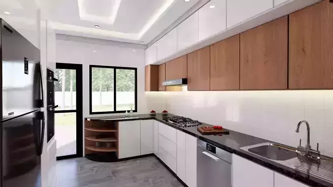 Kitchen design skp 2020 3D model