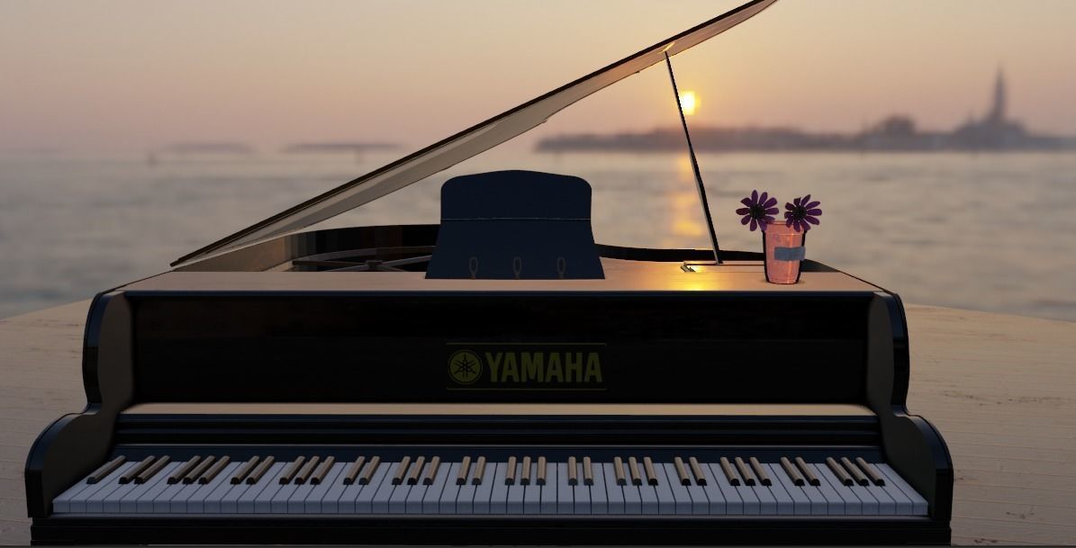 Piano grand - for gta san andreas 3D model_8