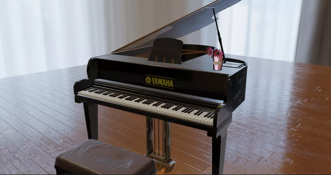 Piano grand - for gta san andreas 3D model_0