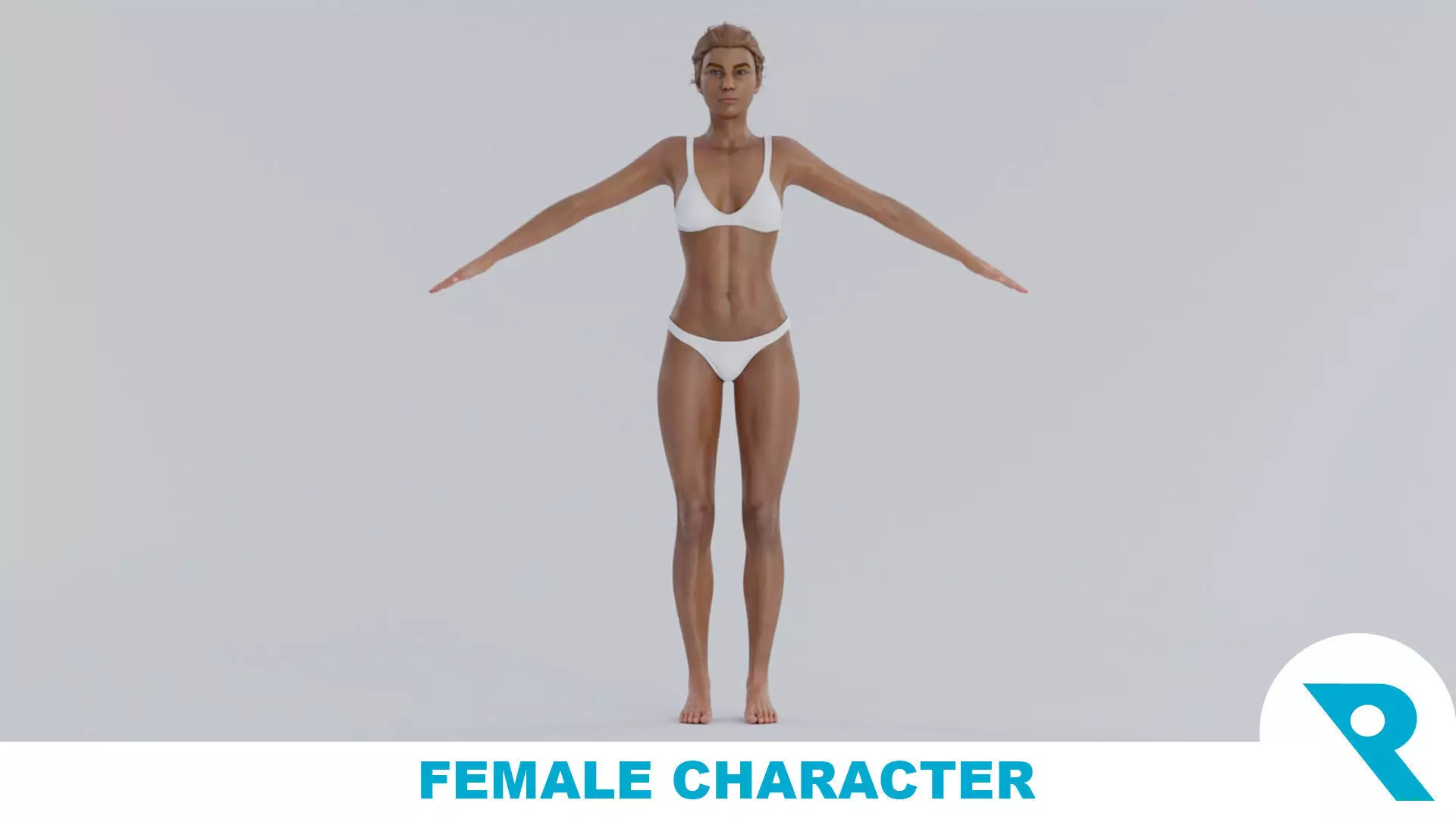 Realistic Female Character - Mary 3D model